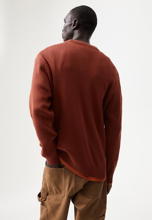 H&M - Relaxed fit rib-knit jumper - brown
