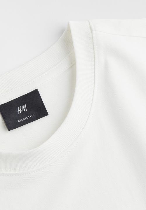 H&M - Relaxed fit T-shirt - white/new york city