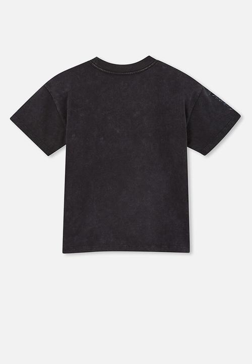 Cotton On - Stevie short sleeve embellished tee - phantom & live wild