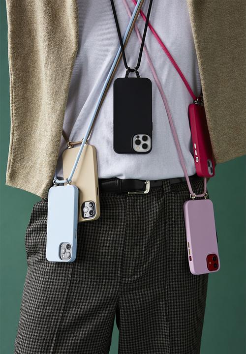 Typo - Cross body phone case iphone 13 - latte