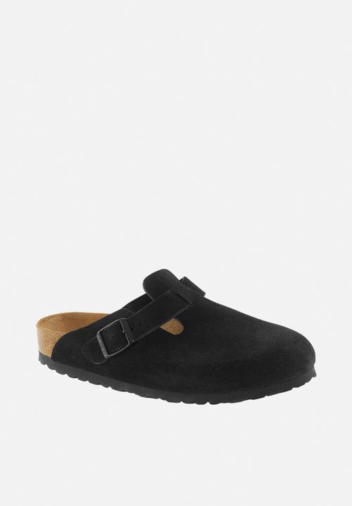 Birkenstock - Boston sfb suede narrow - black