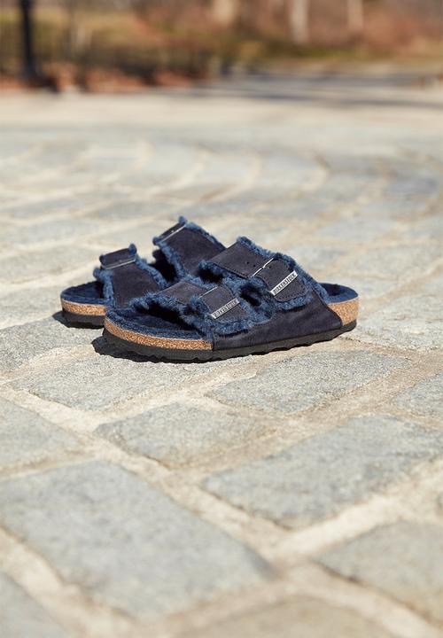 Birkenstock - Arizona fur suede shearling regular - midnight