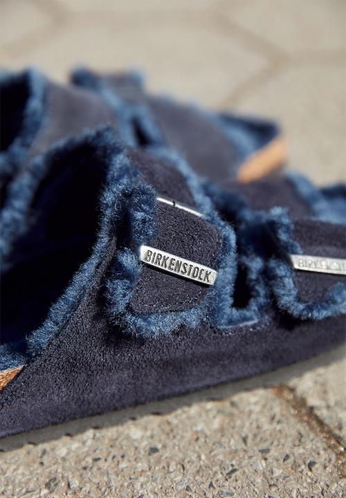 Birkenstock - Arizona fur suede shearling regular - midnight