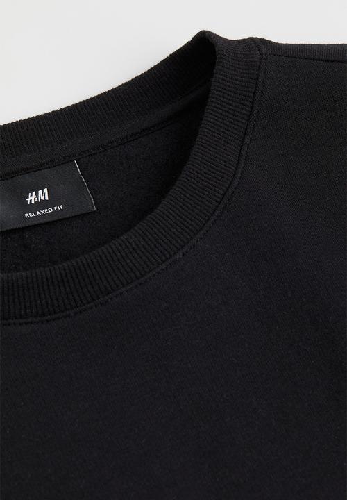 H&M - Relaxed fit sweatshirt - black