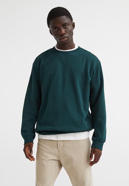 H&M - Relaxed fit sweatshirt - dark green