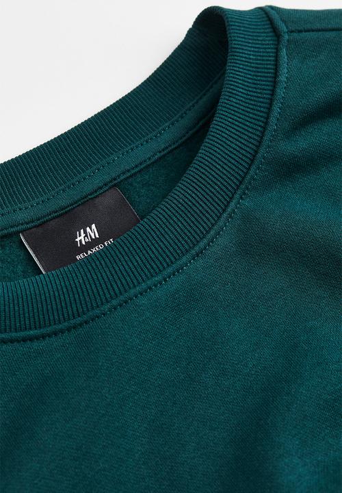 H&M - Relaxed fit sweatshirt - dark green