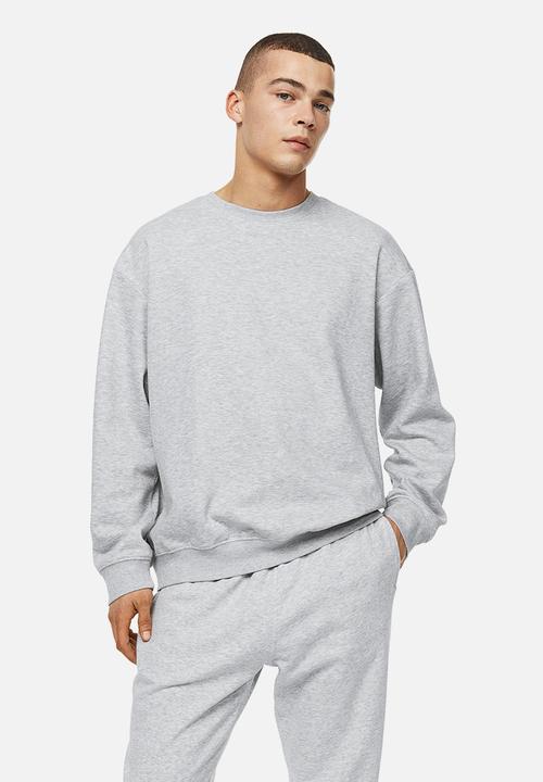 H&M - Relaxed fit sweatshirt - light grey marl