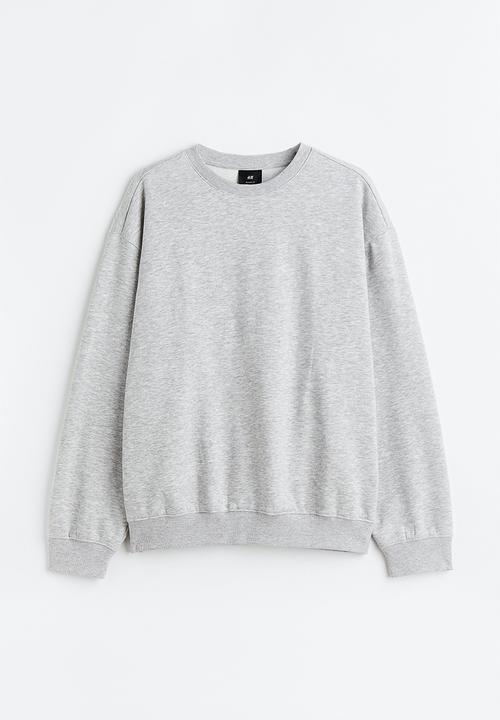 H&M - Relaxed fit sweatshirt - light grey marl