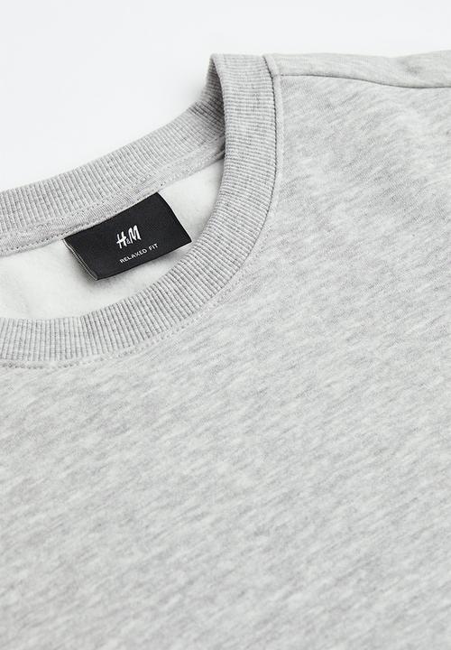 H&M - Relaxed fit sweatshirt - light grey marl