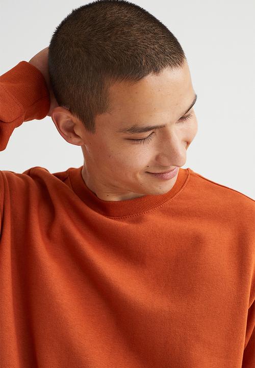H&M - Relaxed fit sweatshirt - rust brown