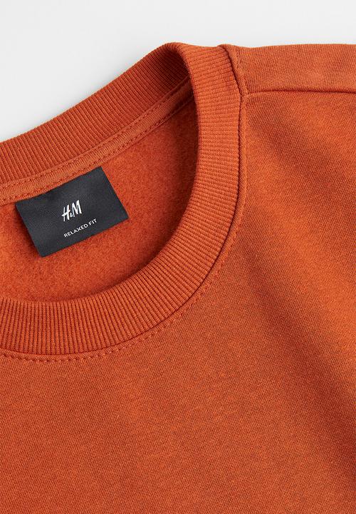 H&M - Relaxed fit sweatshirt - rust brown