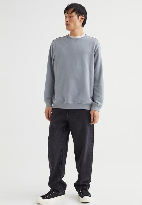 H&M - Relaxed fit sweatshirt - stone grey