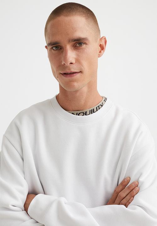 H&M - Relaxed fit sweatshirt - white