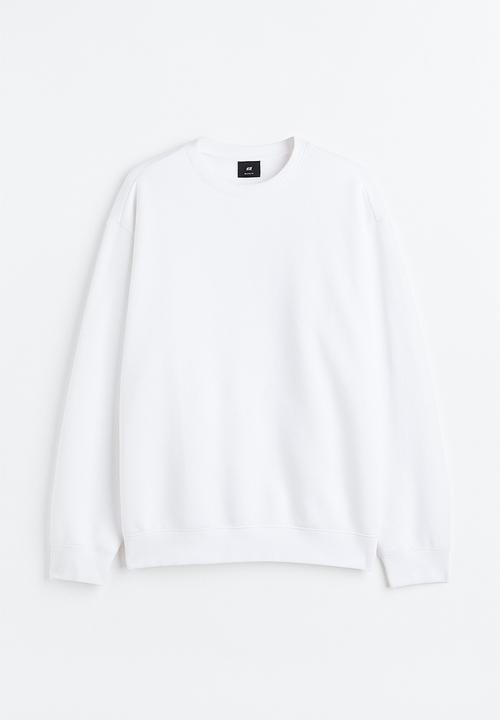 H&M - Relaxed fit sweatshirt - white