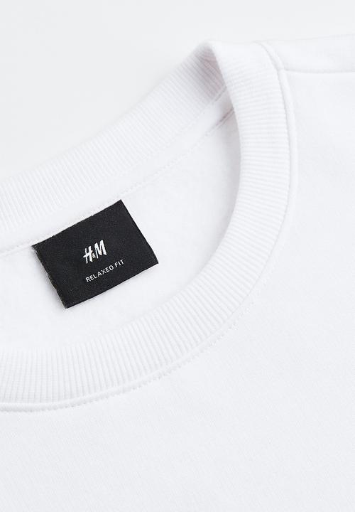 H&M - Relaxed fit sweatshirt - white