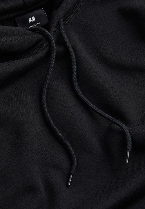 H&M - Relaxed fit hoodie - black