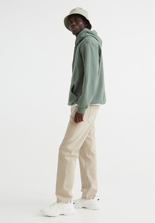 H&M - Relaxed fit hoodie - green 