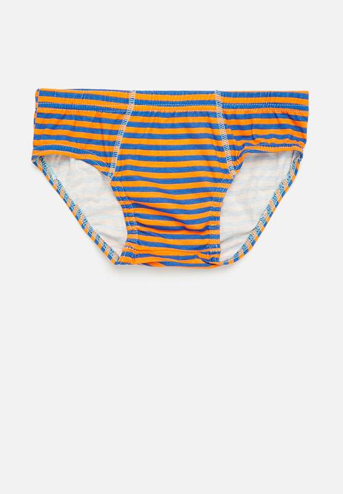 Cotton On - Boys 3 pack underwear - punch blue dinos & stripe