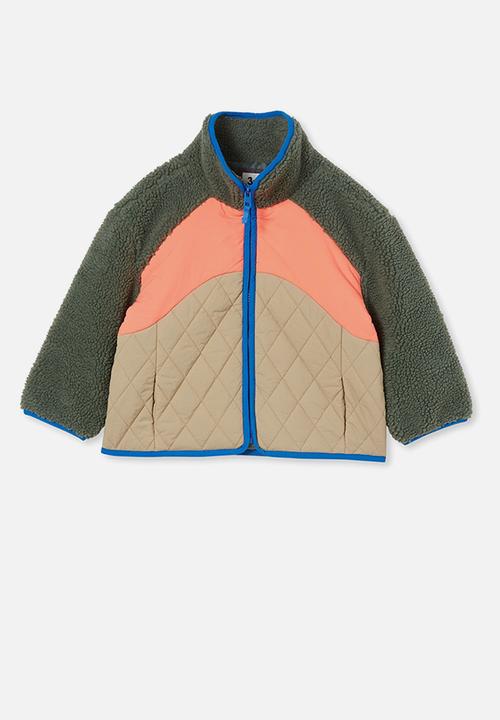 Cotton On - Teddy jacket - swag green & splice