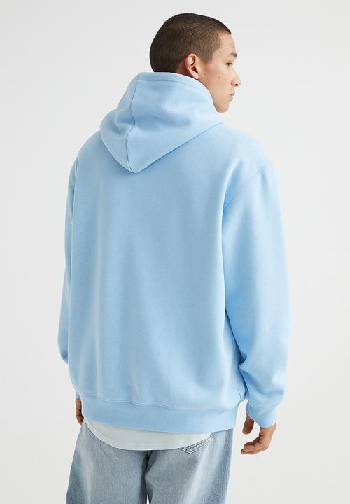 H&M - Relaxed fit hoodie - light blue