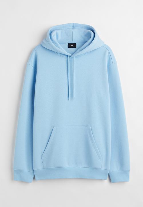 H&M - Relaxed fit hoodie - light blue