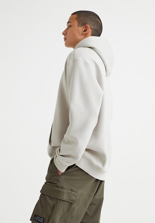 H&M - Relaxed fit hoodie - light greige