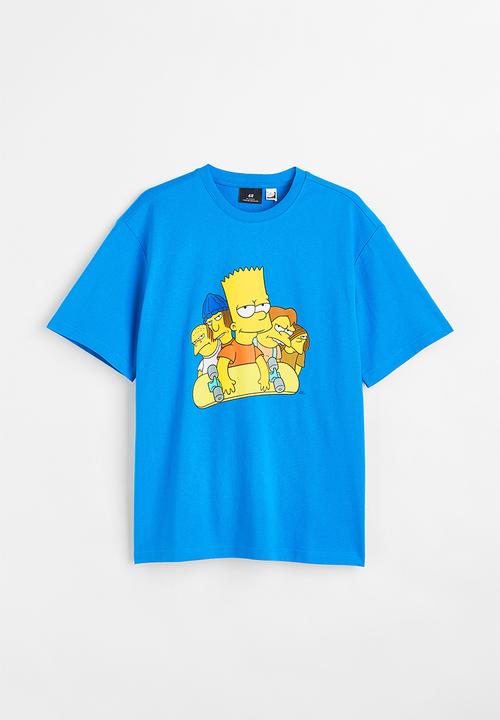 H&M - Relaxed fit T-shirt - blue/the simpsons