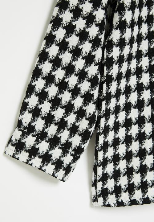 Pop Candy - Check shacket - black