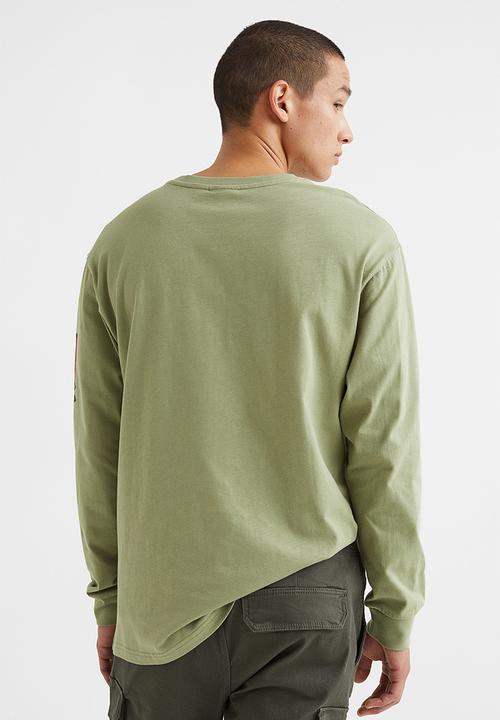 H&M - Relaxed fit printed jersey top - sage green/tom and jerry