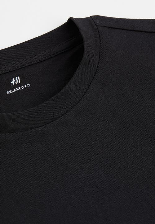 H&M - Relaxed fit T-shirt - black 