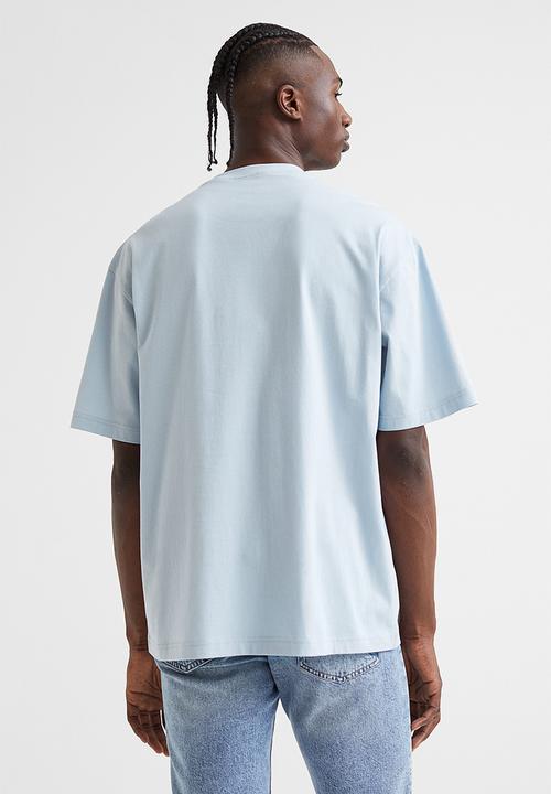 H&M - Relaxed fit T-shirt - light blue