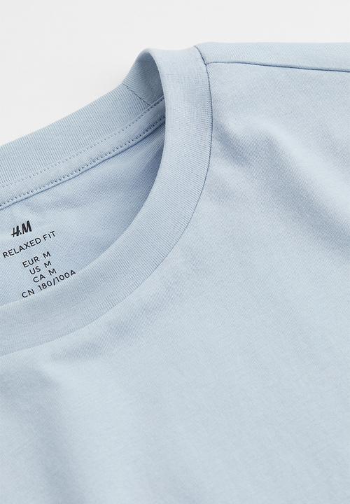 H&M - Relaxed fit T-shirt - light blue