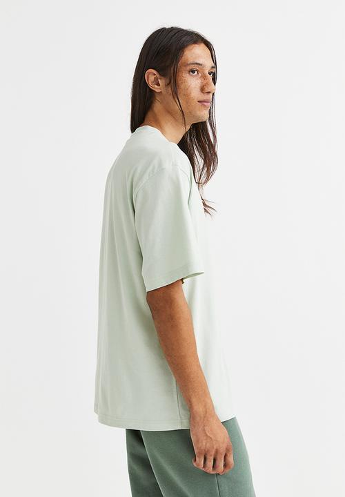 H&M - Relaxed fit T-shirt - light green