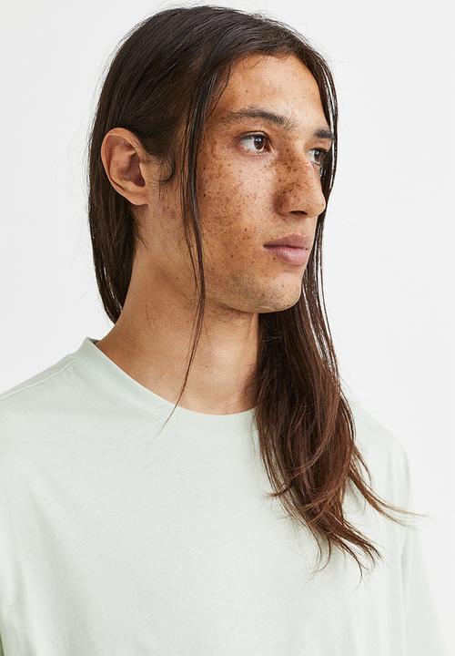 H&M - Relaxed fit T-shirt - light green