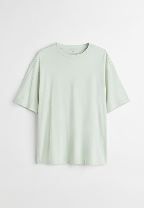 H&M - Relaxed fit T-shirt - light green