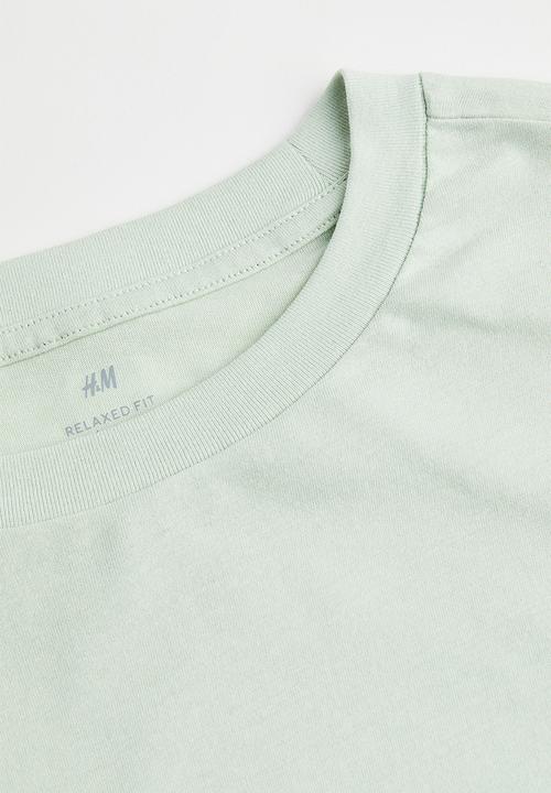 H&M - Relaxed fit T-shirt - light green