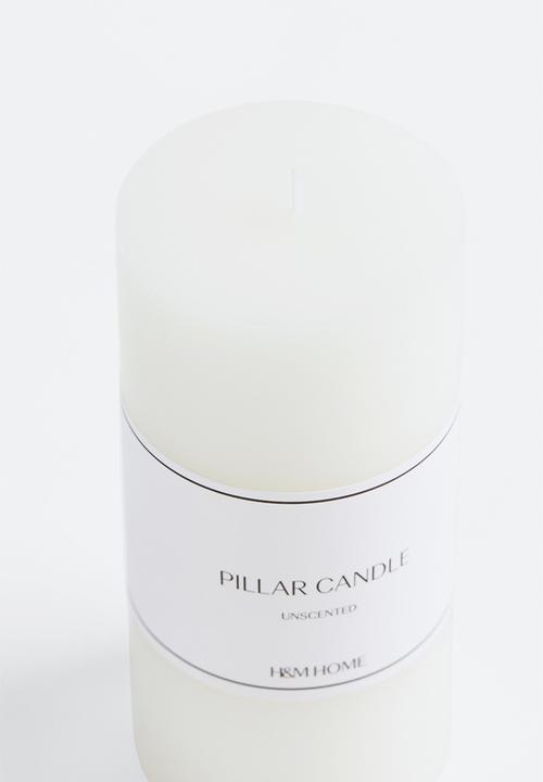 H&M - Large pillar candle - white