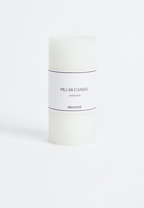 H&M - Large pillar candle - white