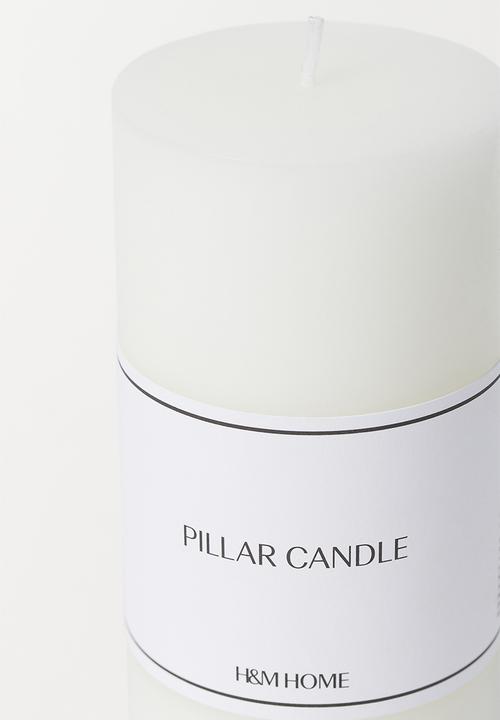 H&M - Large pillar candle - white