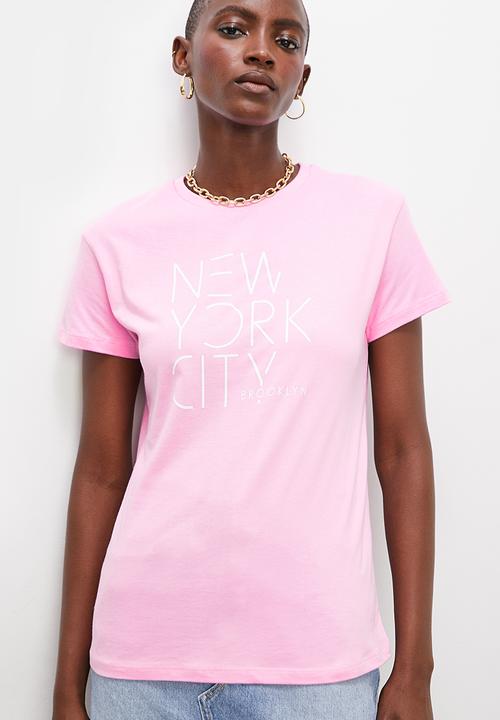 Superbalist - Relaxed graphic tee - pink
