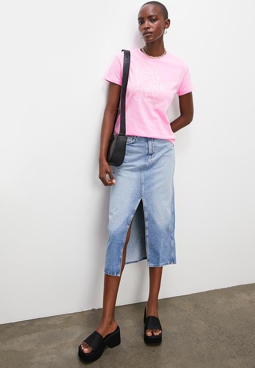 Superbalist - Relaxed graphic tee - pink