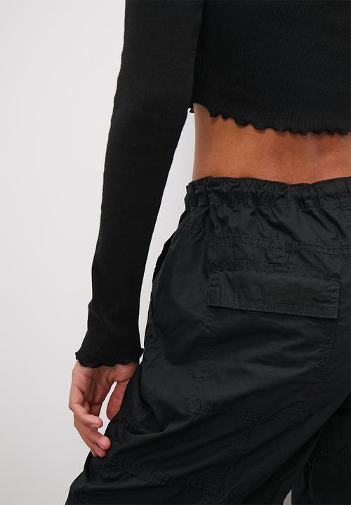 Blake - 2pkt crew plain basic rib - black & white
