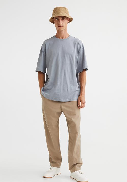 H&M - Relaxed fit T-shirt - steel grey