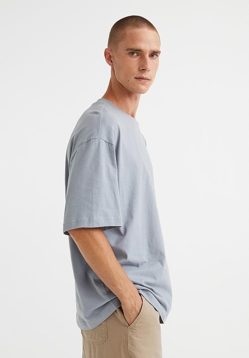 H&M - Relaxed fit T-shirt - steel grey