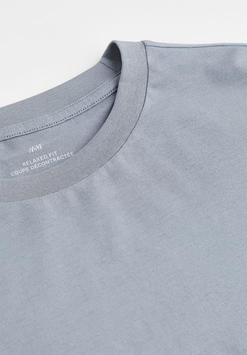 H&M - Relaxed fit T-shirt - steel grey