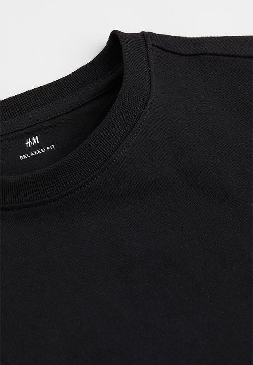 H&M - Relaxed fit T-shirt - black
