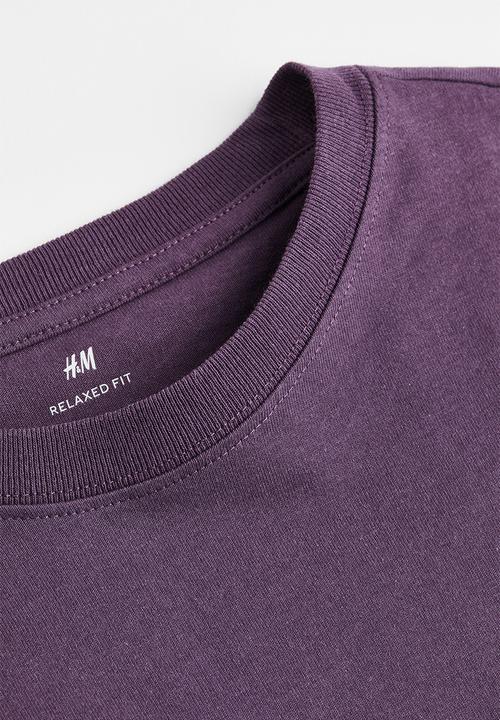 H&M - Relaxed fit T-shirt - dark purple