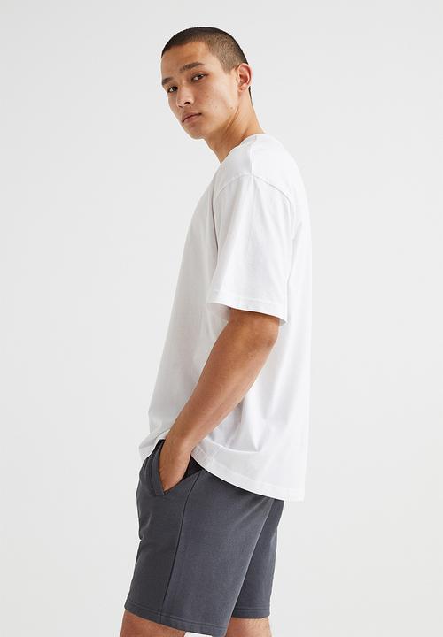 H&M - Relaxed fit T-shirt - white 