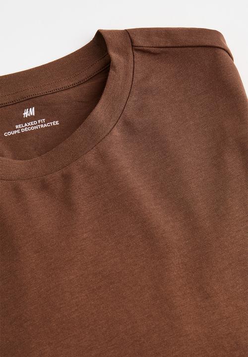H&M - Relaxed fit T-shirt - brown