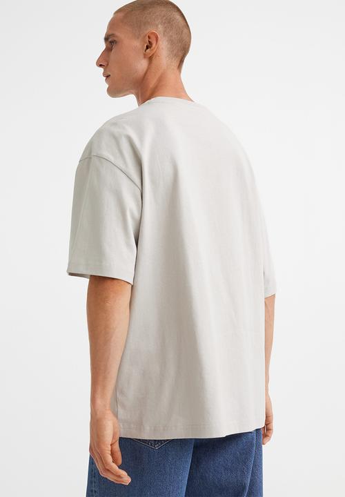 H&M - Relaxed fit T-shirt - light greige 